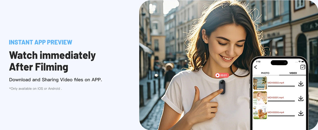EgoCam 4K / FHD – Екшън Камера за Тяло, Каска и ВСИЧКО + microSD включена